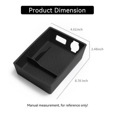 For ZEEKR 009 2025 2025 Center Console Armrest Storage Box Anti-slip Organizers Tray Tidying Car Interior Accessories Black