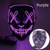 Halloween Neon Led Purge Mask Masque Masquerade Party Masks Light Grow In the Dark Horror Mask Glowing Masker