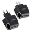 AC adaptér s autozásuvkou autonabíječka EU zástrčka 220V AC na 12V DC pro automobilová zařízení pro domácí použití