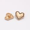 10Pcs Cute Champagne Heart Buttons - Blouse Knitted Sweater Wool Cardigans DIY Craft Button Women's Clothing Sewing Accessories