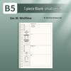 B5 Loose-Leaf Durable Notebook: Thick, Comfortable, Perfect for Students