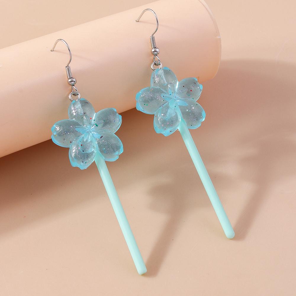 Cute Resin Sweet Lollipop Drop Earrings for Women Simulation Food Candy Dangle Earrings Girls Party Jewelry Gifts