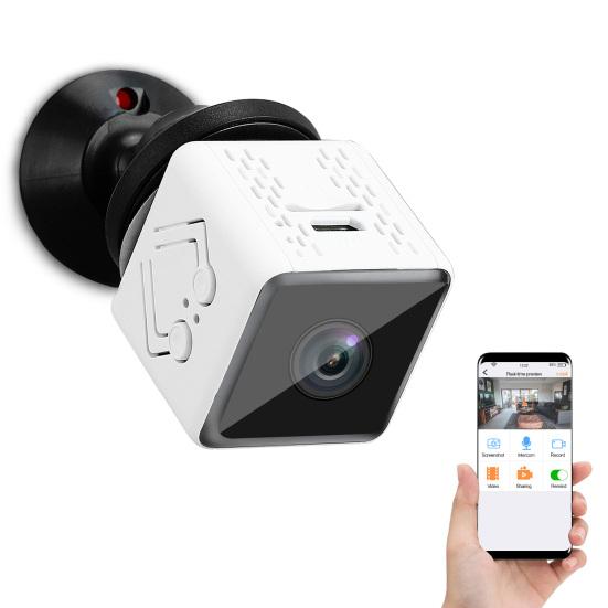 Mini Security Camera 1080P Rechargeable WiFi Audio Video Recording Nanny Surveillance Camera