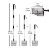 1pcs Metal Cat Litter Scoop Retractable Handle Cat Poop Spoon Multiple Hole Spacing Spoon Suitable For Handling Cat Litter