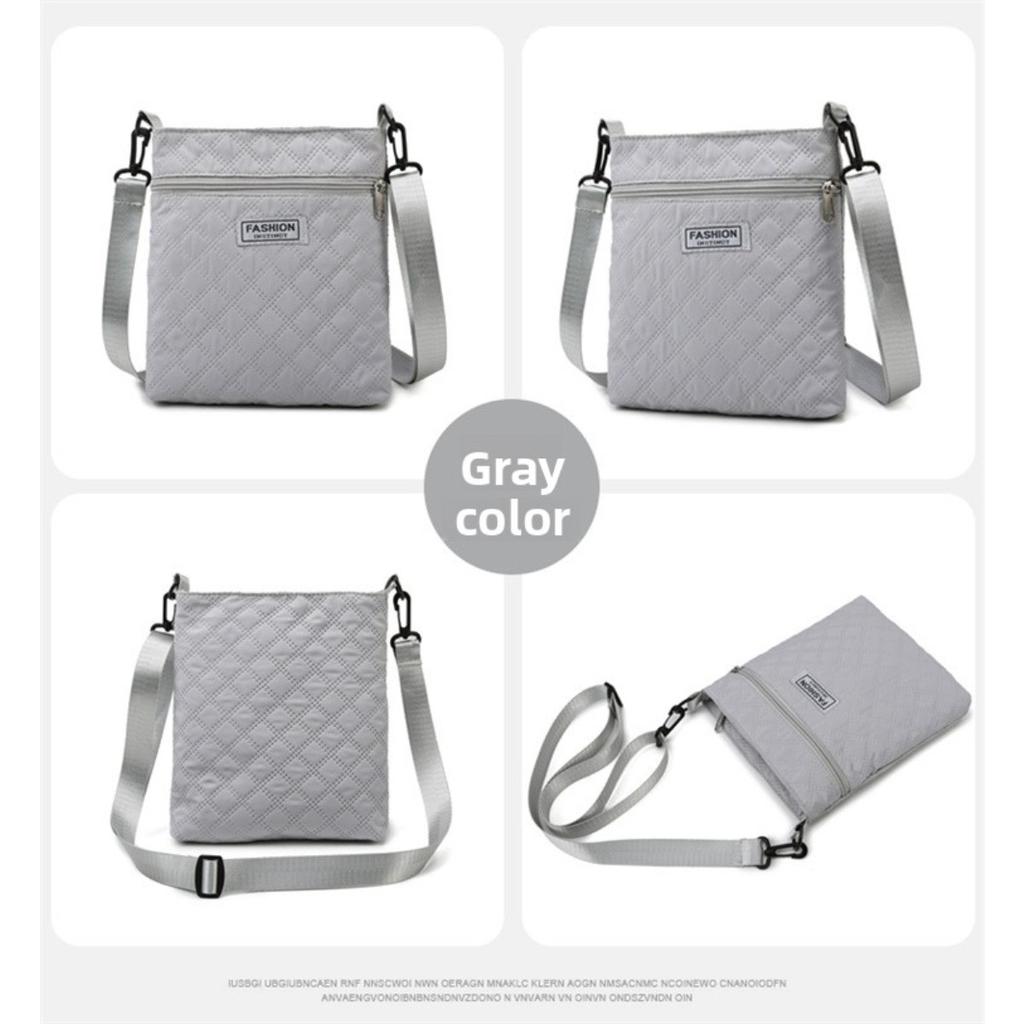 Borsa a tracolla semplice a griglia di diamanti a tinta unita per donna, borsa a spalla casual, borsa a tracolla piccola quadrata leggera e versatile