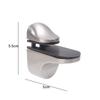 2/6pcs Zinc Alloy Glass Shelf Bracket Wall Mounted Bathroom Support Shelf Brackets Holder Adjustable Wood Shelves Glass Clamps