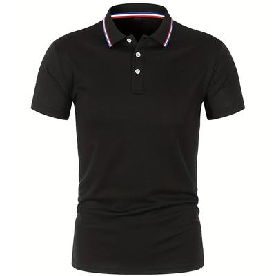 2026 Men's Summer Casual Breathable Comfortable Polo Shirt Men's Solid Color High Quality Short Sleeve T-Shirt