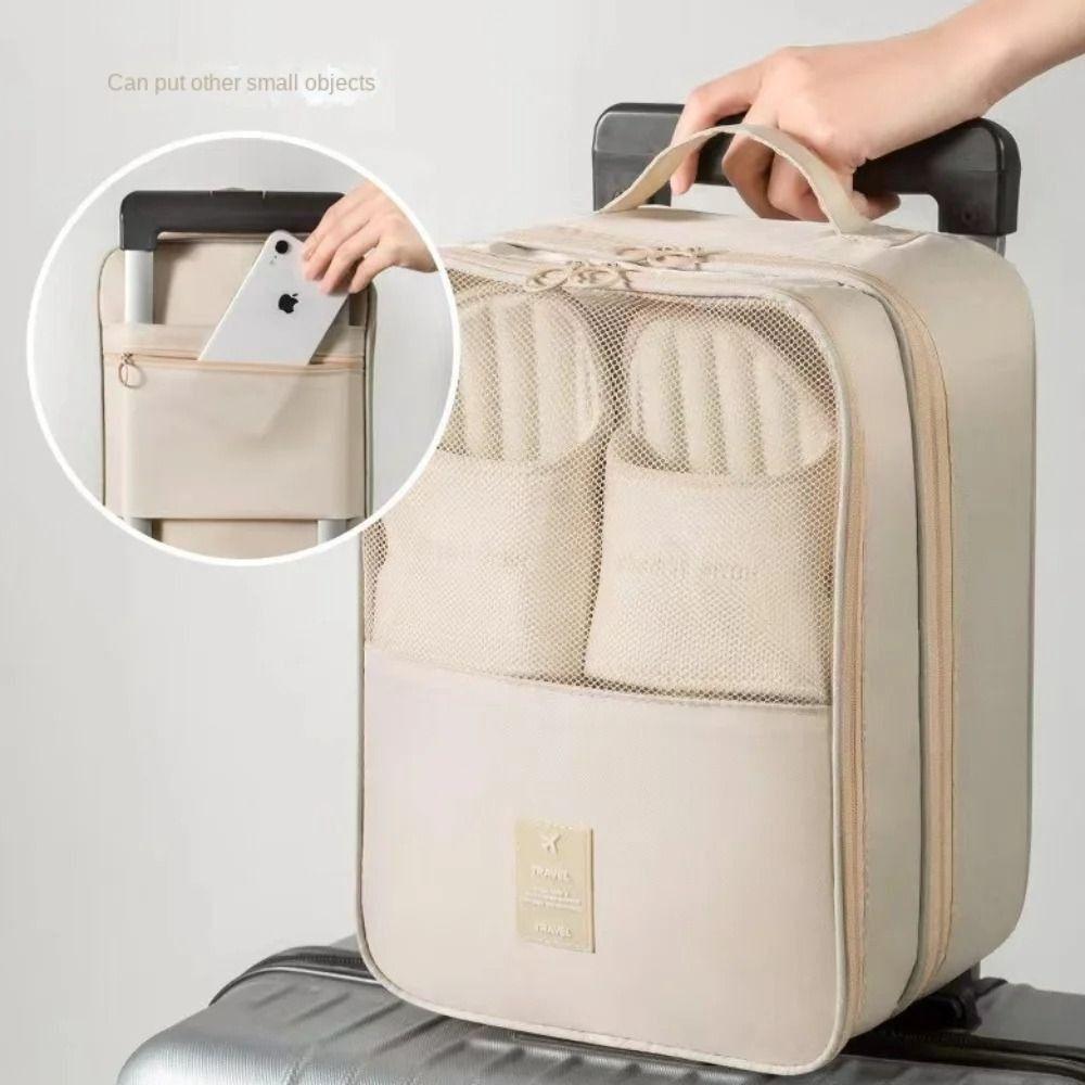 Double Layer Travel Shoe Bag Hanging Shoes Packaging Pouch Shoes Storage Bag  Closet Organizer