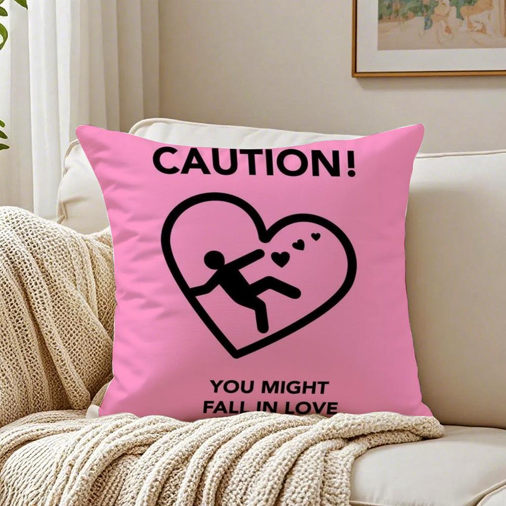 Sweet Iove Family Companionship Gift Cushion Cover Pillowcase Antidustmite Living Room Sofa Decor Cushion Room