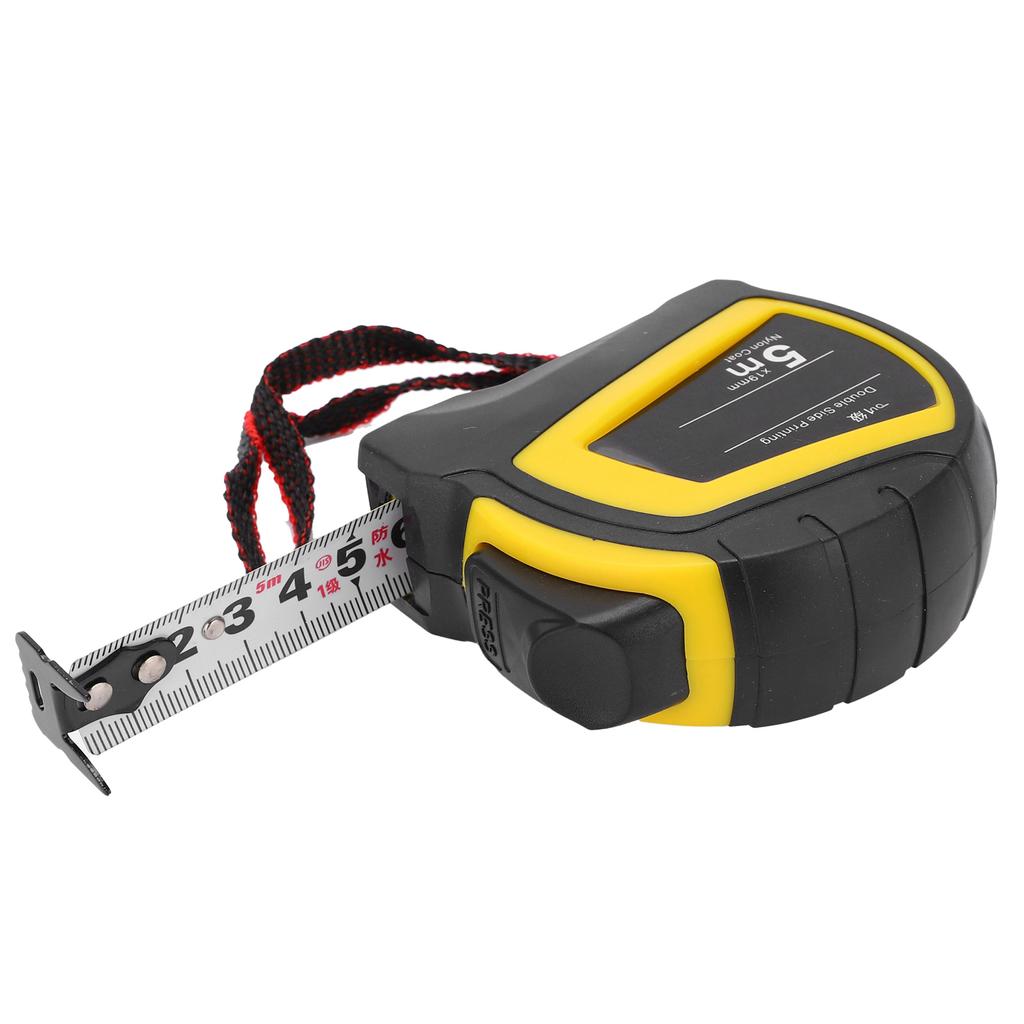 Steel Measure Tape Auto Lock High Accuracy DoubleSided Measuring Tool for Woodworking 16.4ftx0.7in