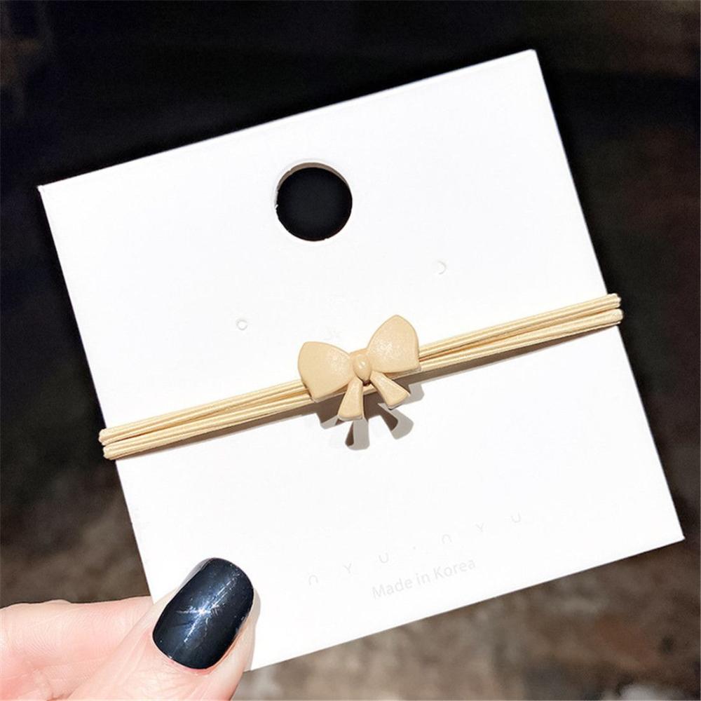 Cute Women Girl High Elastic Bow Hair Tie Rope Hair Ring