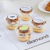 50PCS Transparent Bowl Disposable Pudding Cups Plastic Material Beverage Containers  Cake Dessert