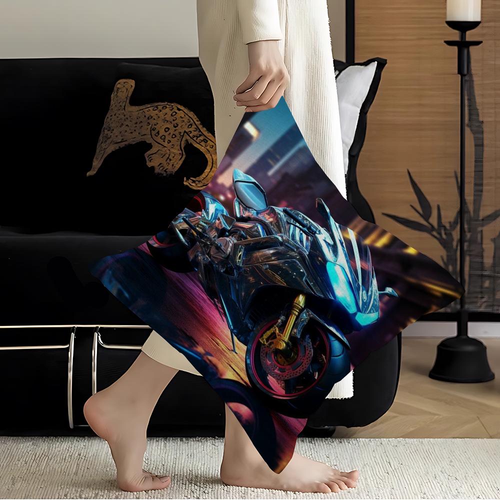 Modern Motorcycle Pillow Cover For Bedroom Room And Living Room Sofa Decorative Cushion Cover