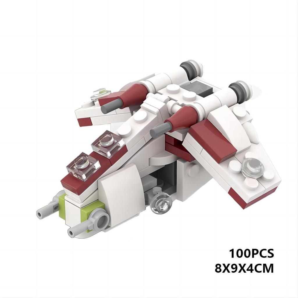 Compatible With Building Blocks MOC-42164 Mini Republic Gunship Helicopter Building Toy Planet