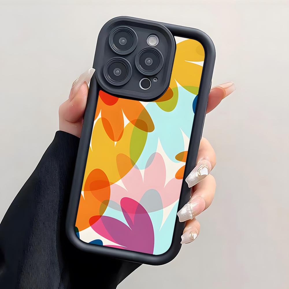 Чехол для телефона с цветами для iPhone 17 Pro Max 15 Pro 16 14 Plus 12 13 Mini 11 Pro Ударопрочный чехол iPhone 15 Pro
