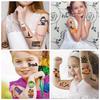 10Pcspack Halloween Tattoo Stickers Horror Lips Bat Pumpkin Candy Funny Tattoos Temporary Sticker Waterproof Gift Toy