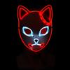 Dämonentöter Tanjirou Maske Kimetsu No Yaiba Sabito Mascarilla Anime Masken Makomo Cosplay Masken Halloween Kostüm Mascaras LED
