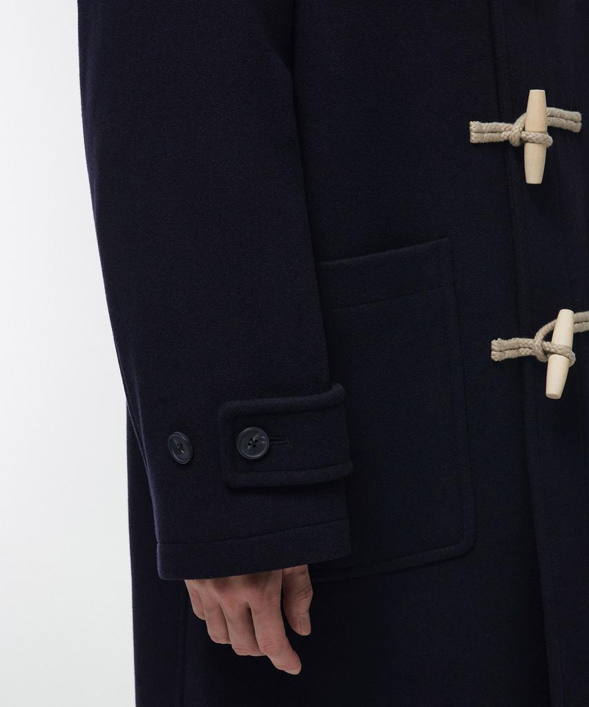 Musinsa Standard Wool Blend Oversized Duffle Coat [Navy]