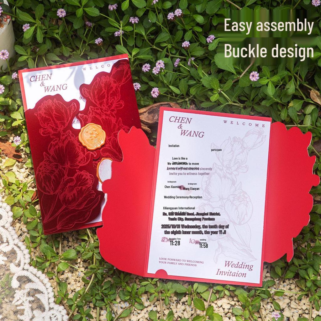 2025 Elegant French Wedding Invitation & Thank You Card Set