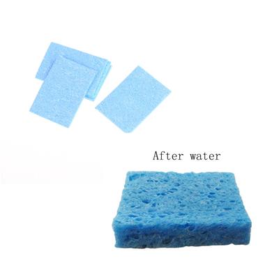 5Pcs 6Cm*6Cm Soldering Iron Solder Tip Welding Cleaning Blue Sponge Pads Tool