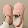Striped Cotton Slippers Autumn and Winter Home Indoor Plush Warm Couple Home Soft Bottom Non-slip Cotton Mop