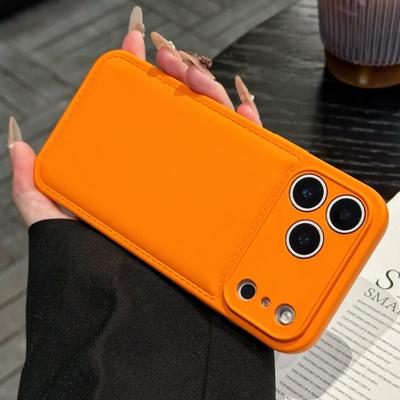 Luxus-Litschi-Leder Air-Cushion Stoßfeste Hülle für iPhone 17 16 15 14 13 Pro Max 17pro Weiche Rüstung Vollständiger Stoßfänger Handyhülle
