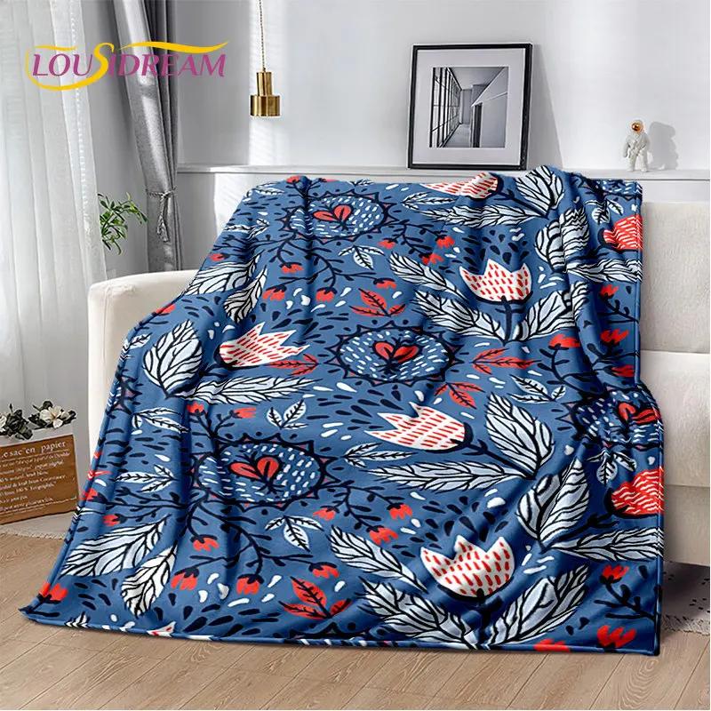 Plantain Leaf Tropical Plant Leaf Soft Plush Blanket,Flannel Blanket Throw Blanket for Living Room Bedroom Bed Sofa Picnic Cover