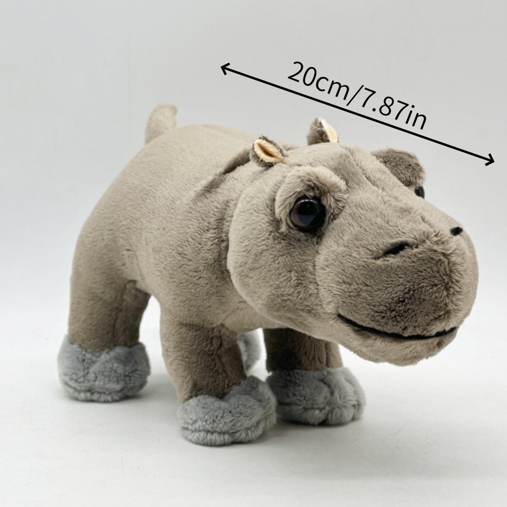 Cute Moo Deng Plush Toy Around Hippopotamus Bouncing Pig Dwarf Hippopotamus Birthday Gift Toys for Kids Home Decor