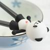 1 Pair Silicone Training Chopsticks Cartoon Panda Eating Helper Practice Chopsticks Tableware Cartoon Figurine Chopsticks