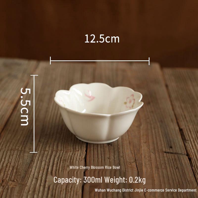 Retro Chinese High-Temperature Resistant Ceramic Bowl – Versatile for Rice, Noodles, Desserts, Soups