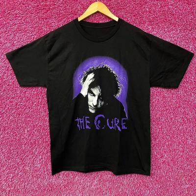 Vintage Style The Cure Robert Smith Shirt  Black Graphic Band Tee Retro PA8157