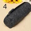 Retro Felt Pencil Pen Case Pouch Zipper Bag Portable Purse School Stationery Office Supplies Simple Style for Student Gift