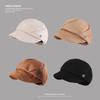 New Retro Pleated Hat Women's Autumn and Winter Beret Big Head Circumference Showing Face Small Newsboy Hat Octagonal Painter Hat