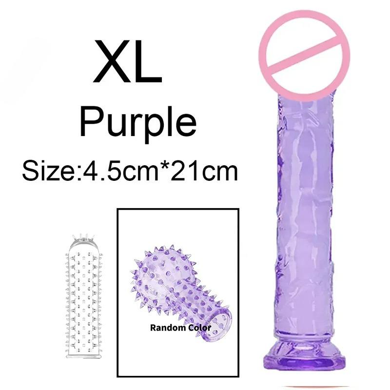 Vibrator Dildo Suction Cup Jelly Dick Realistic Soft Cup Adult Sex Toy for Women and Men Vaginal and Anal Masturbator Dildos