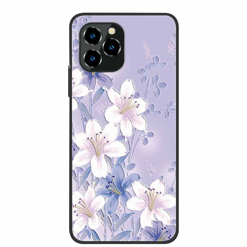 For Oukitel C21 Pro Case Luxury 3D Blossom Emboss Silicone Phone Case For C21pro Shockproof Coque Relief Flowers Funda Capa
