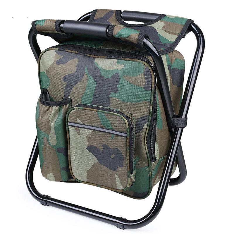 Portable Insulated Folding Outdoor Stool with Logo for Camping & Fishing