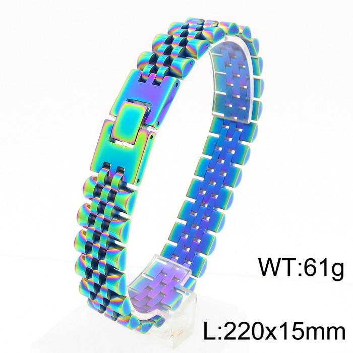Men's Trendy Titanium Steel Bracelet: Simple Japanese & Korean Watch Band Style