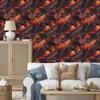 Ink wallpaper burgundy, red and orange 50x1000
