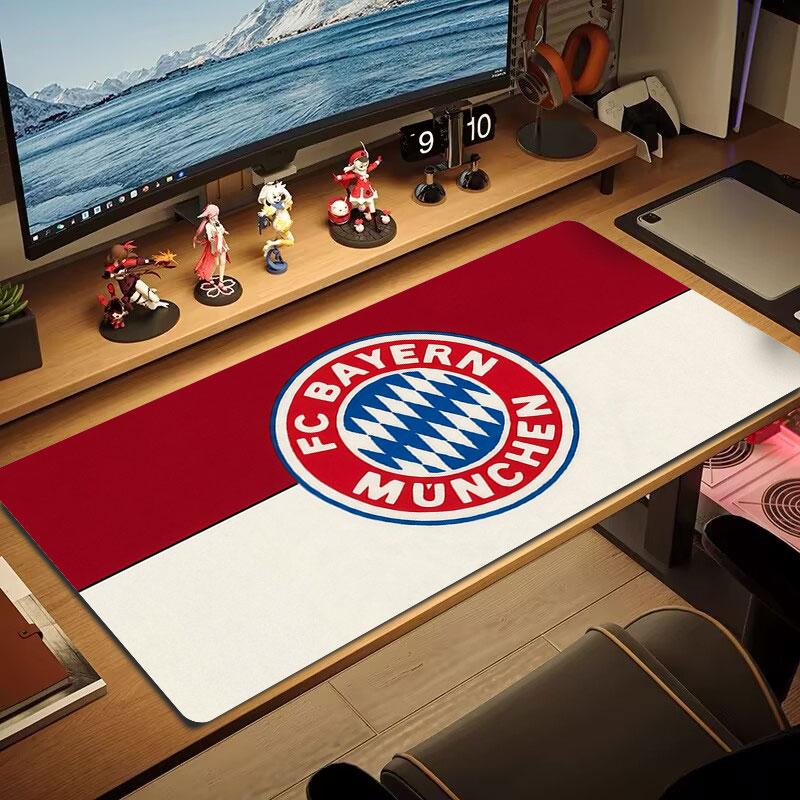 FC Bayern Munchen Large Size Mouse Pad Large Gaming Table Cushion Non-slip Laptop Tablet Big Mousepad XXL Mat Mini PC Playmat With Lock edge