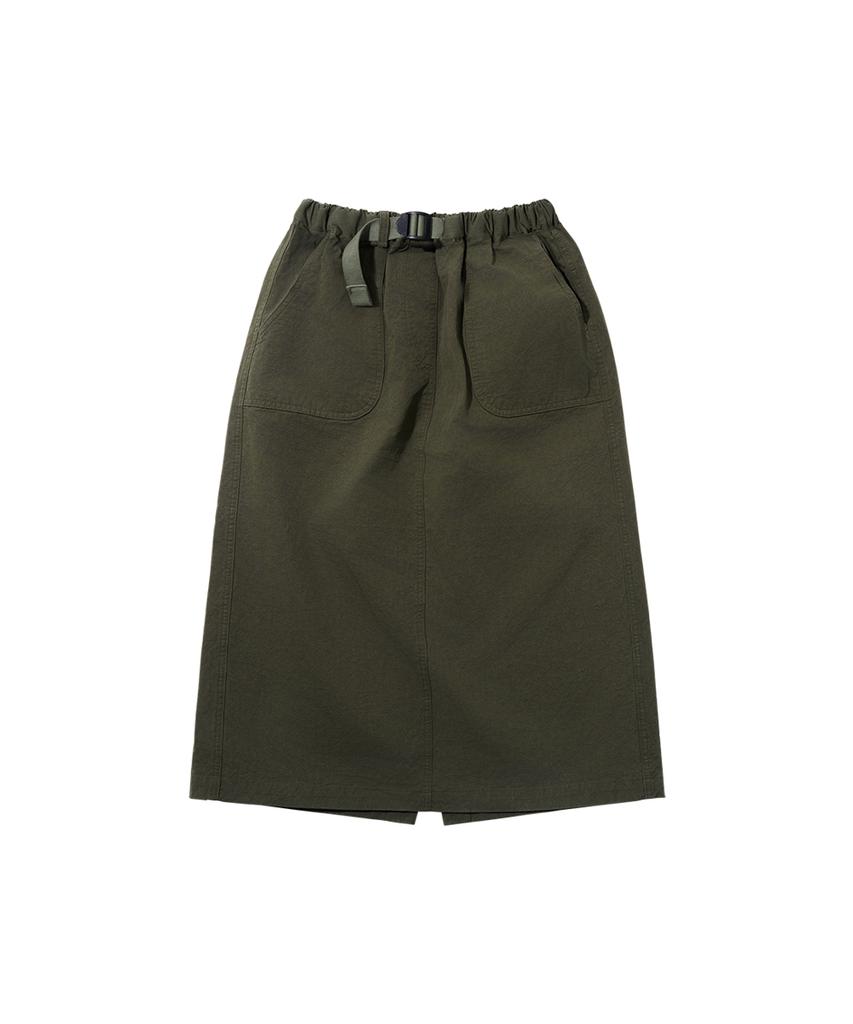 Kaepidijain Cotton Fatigue Skirt (Khaki)