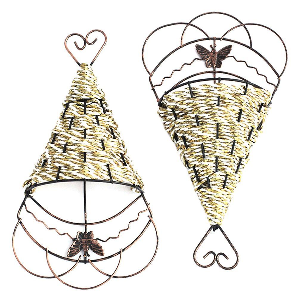 Flower Pot Hanging Wall Basket Hollow Hanging Basket Pot Gift Plant Hanging Home Garden