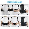 Reinforced Belt Lumbar Column Posture Corrector Vest Adjustable Back Support Strap Shoulder Spine Brace Neck Stretcher Trainer