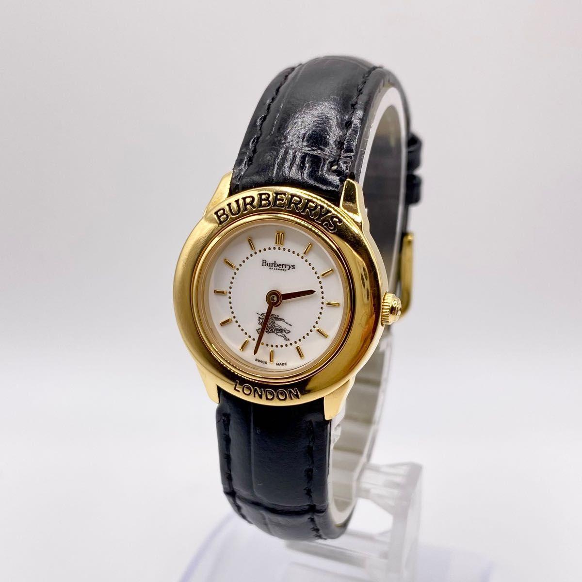 Used BURBERRY QZ LONDON 2BJY round white dial