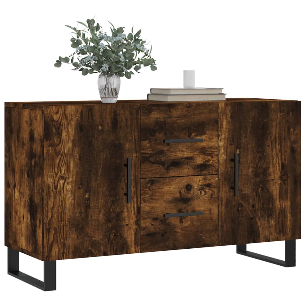 Sideboard Smoked Oak 100x36x60 Cm Particleboard