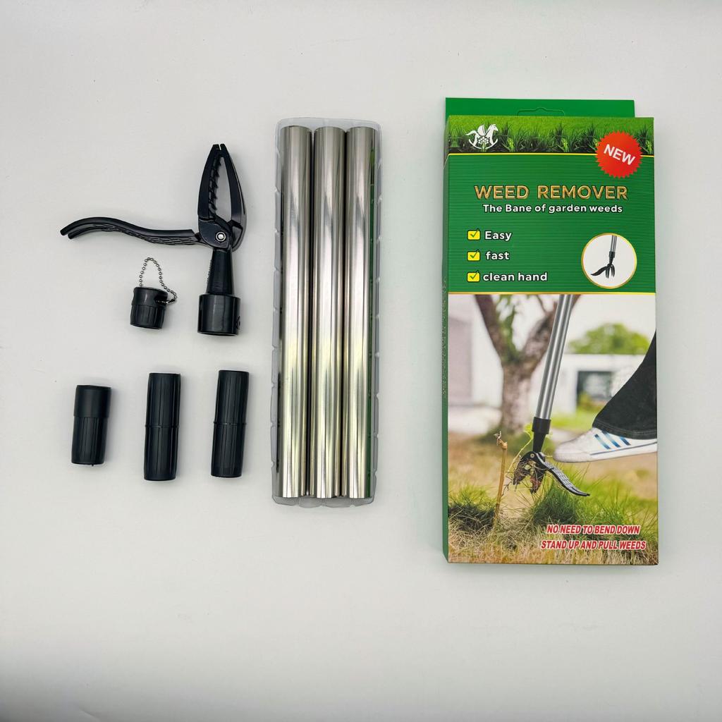 Weed Puller No Bending Three-stage Standing Manual Weeding Shovel Weed Puller Rooter Garden Weeder Rooter