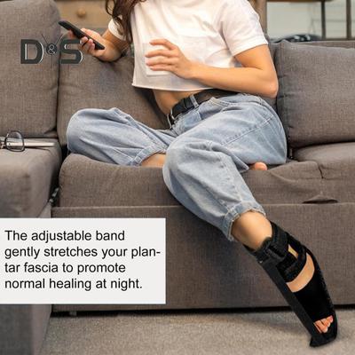 Plantar Fasciitis Night Splint Adjustable Orthopedic Foot Drop Brace Achilles Tendonitis Heel Pain Relief Support Splint for Men Women