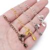 10pcs/Lot Copper Round Leather Cord Clips End Caps With Lobster Clasp Fit Leather Cord Connectors For DIY Jewelry Making Finding