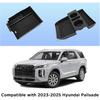 Carwiner 2PC Center Console Organizer Tray For -2025 Hyundai Palisade Accessories With Armrest Storage Tray For Palisade Accessories Interior Storage