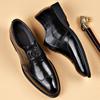 Fashion Luxury Mens Leather Shoes New Stylish Men's Shoes Pointed Oxford Wedding Leather Men Dress Shoes Gentleman Office Man Shoe