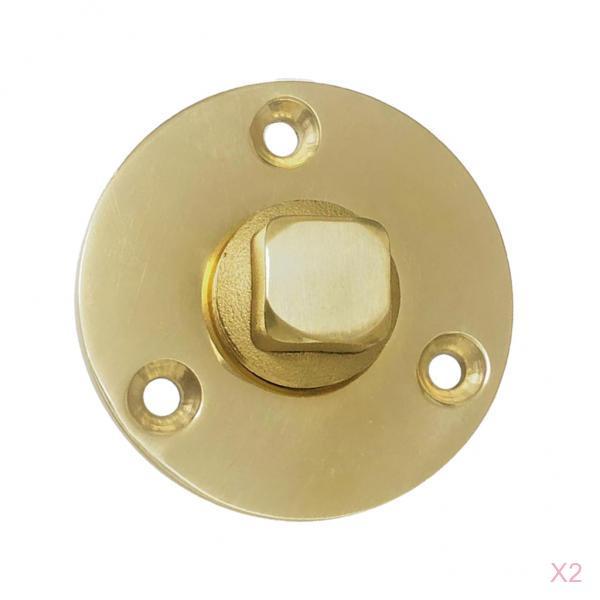 2x Garboard Drain Plug Cast Bronze Fits 1" Diameter Hole 1/2'' NPT